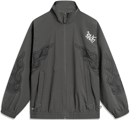 Li-Ning BADFIVE Jaket Track Pria Obsidian Gray "Tea Break" Motif Api. AFDT909-1 Buy Li-Ning BADFIVE Jaket Track Pria Obsidian Gray "Tea Break" Motif Api. AFDT909-1