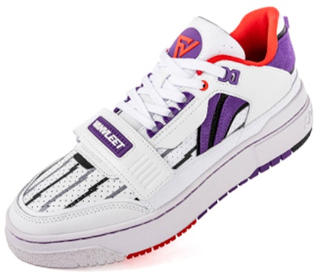 LiNing李寧 新秀Rookie 范弗利特pe 防滑減震 低幫 復古籃球鞋 男款 白紫 Lookbook LiNing李寧 新秀Rookie 范弗利特pe 防滑減震 低幫 復古籃球鞋 男款 白紫