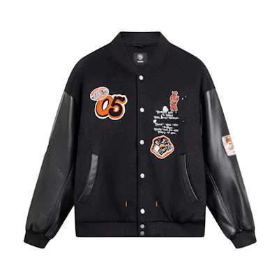 Li-Ning BADFIVE Series Black Polyester Button-Up Sports Jacket AJMU013-1