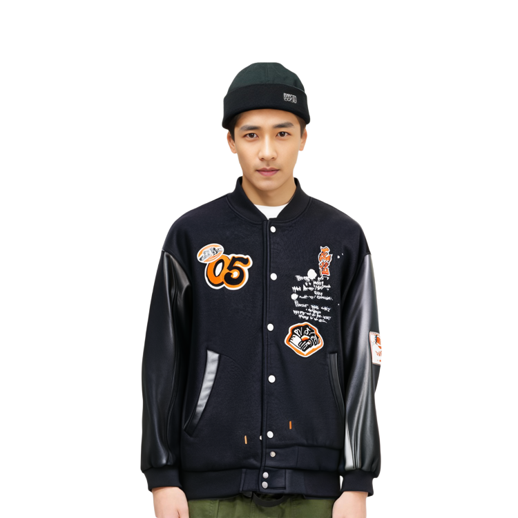 Details for Li-Ning BADFIVE Series Black Polyester Button-Up Sports Jacket AJMU013-1