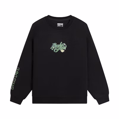 Li-Ning BADFIVE Series Graphic Pullover Sweatshirt Black - Crewneck AWDS653-1