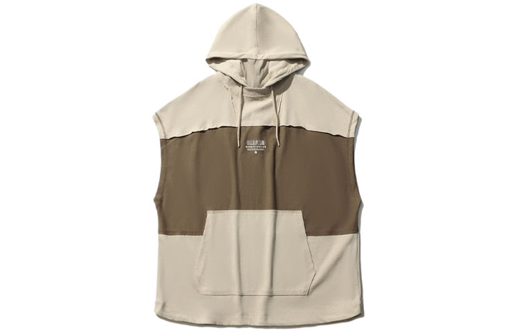 Li-Ning BADFIVE Sleeveless Basketball Hoodie Unisex Beige AWDR177-3