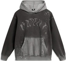Li-Ning BADFIVE Tie-Dye Pullover Hoodie Obsidian Gray AWDU097-1 Li-Ning BADFIVE Tie-Dye Pullover Hoodie Obsidian Gray AWDU097-1