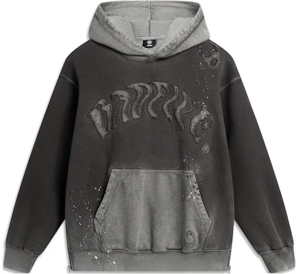 Li-Ning BADFIVE Tie-Dye Pullover Hoodie Obsidian Gray AWDU097-1 Buy Li-Ning BADFIVE Tie-Dye Pullover Hoodie Obsidian Gray AWDU097-1