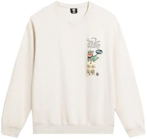 Li-Ning BADFIVE Unisex Grey Crewneck Loose Fit Long-Sleeve Pullover Sweater AWDTE05-1 Li-Ning BADFIVE Unisex Grey Crewneck Loose Fit Long-Sleeve Pullover Sweater AWDTE05-1