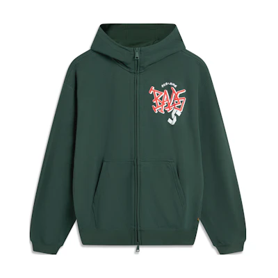 Li-Ning BADFIVE Unisex Hoodie Zip-Up Jacket - Dark Green AWDTE07-2