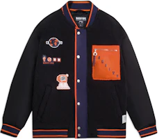 Li-Ning BADFIVE V-Neck Jacket Black Colorblock Pocket Detail AFDSA73-2 Li-Ning BADFIVE V-Neck Jacket Black Colorblock Pocket Detail AFDSA73-2