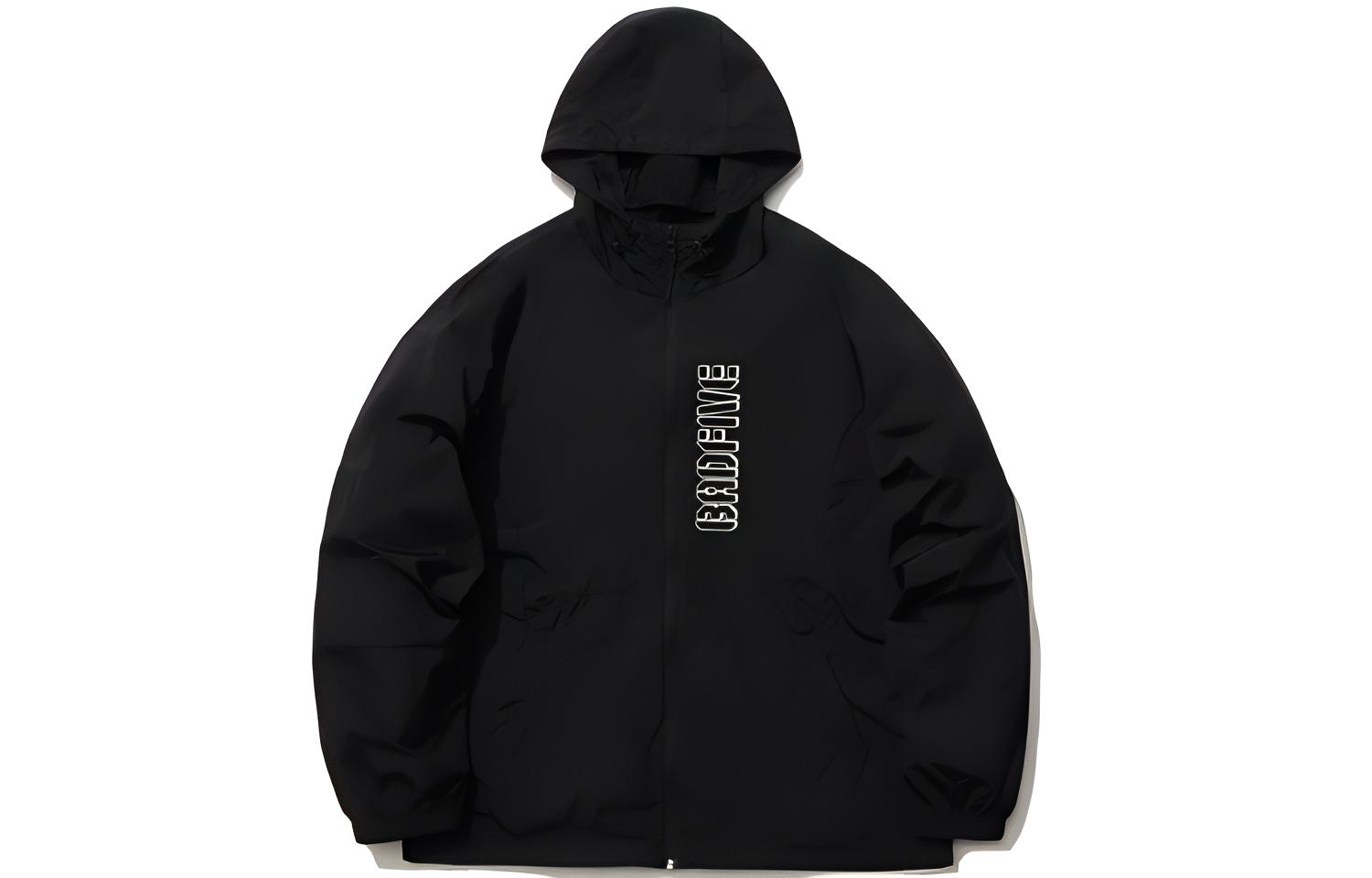 Li-Ning BADFIVE Water-Resistant Basketball Hoodie Jacket Black - AFDR135-4