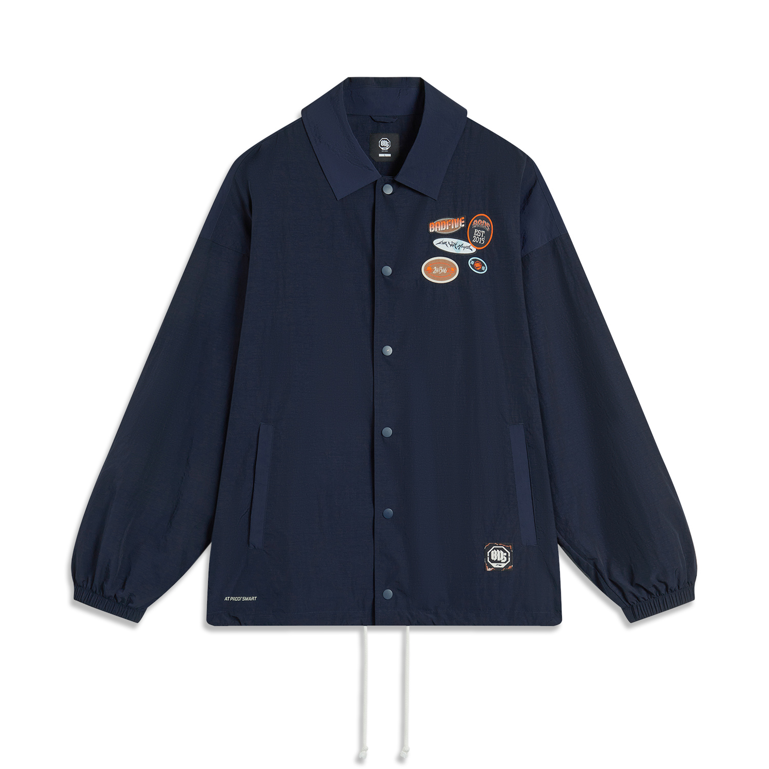 Li-Ning BADFIVE Water-Resistant Loose Fit Sports Jacket Navy Blue - AFDU209-5