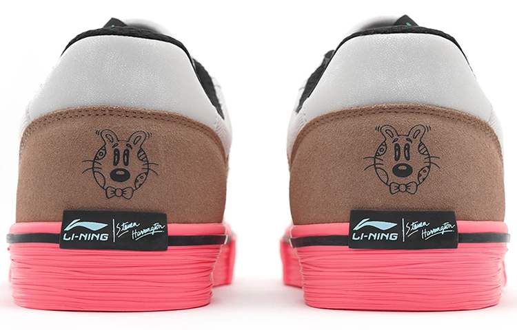 Lookbook Li-Ning BadFive Wave Pro Low x STEVEN HARRINGTON 'Putih Pink' AECS071-4