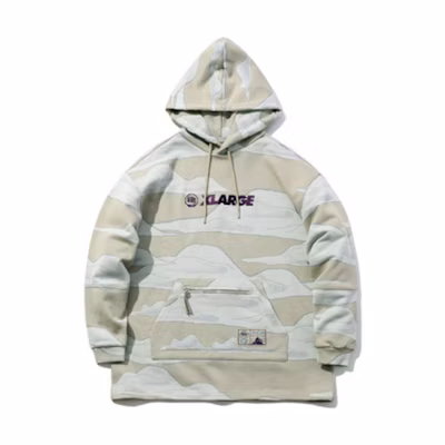 Li-Ning BADFIVE XLARGE Collab Pullover Hoodie Beige Khaki AWEP025-2