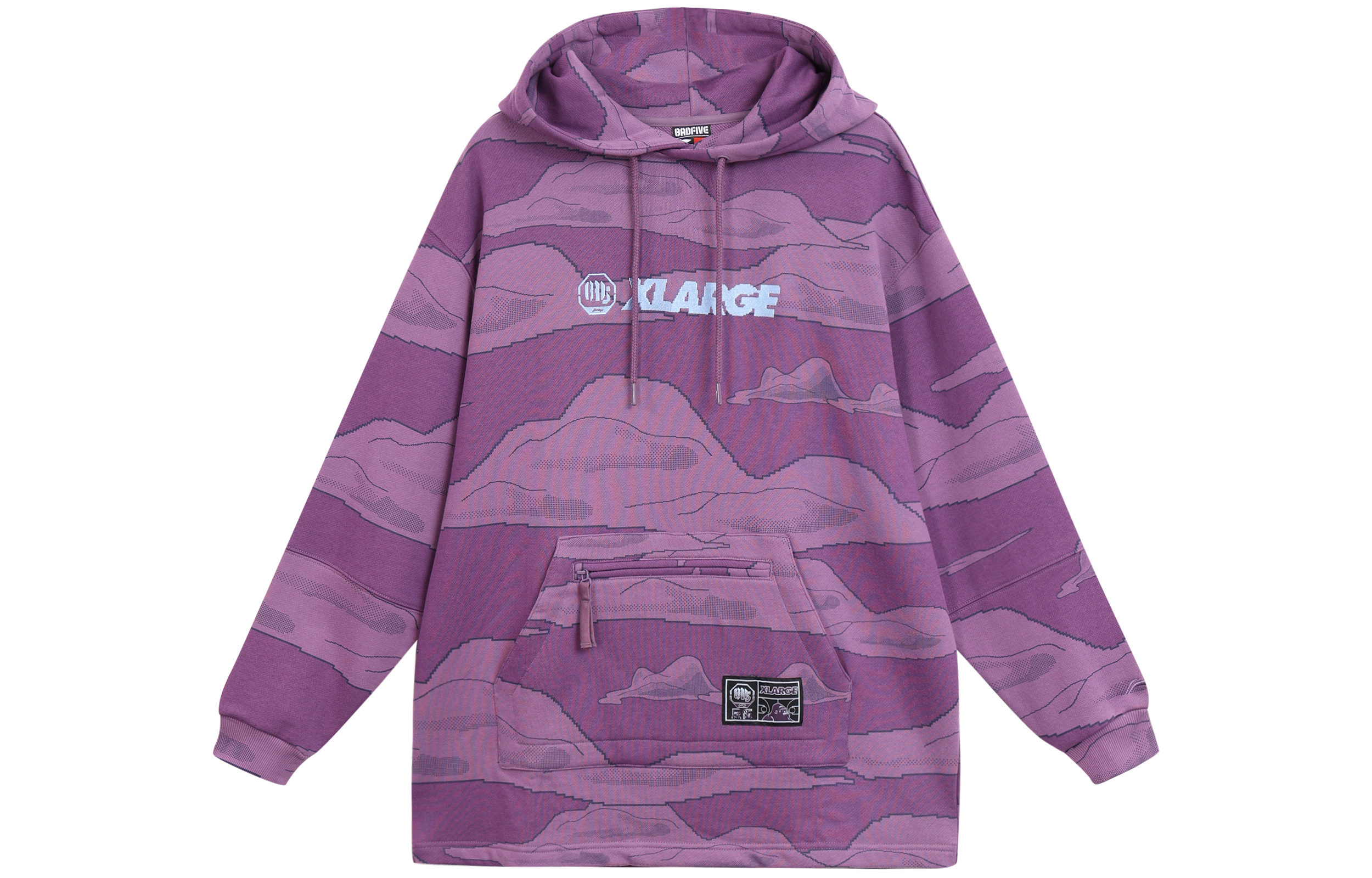 Li-Ning BADFIVE XLARGE Hoodie Pullover Jam Purple AWEP025-1