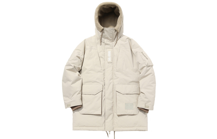 Li-Ning BADFIVE Youth Sports Down Jacket Unisex Yellow/Grey AYMQ561-1