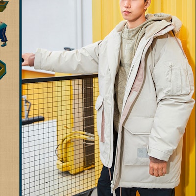 Li-Ning BADFIVE Jaket Musim Sejuk Sukan Uniseks Kuning/Kelabu. AYMQ561-1 Purchase Li-Ning BADFIVE Jaket Musim Sejuk Sukan Uniseks Kuning/Kelabu. AYMQ561-1