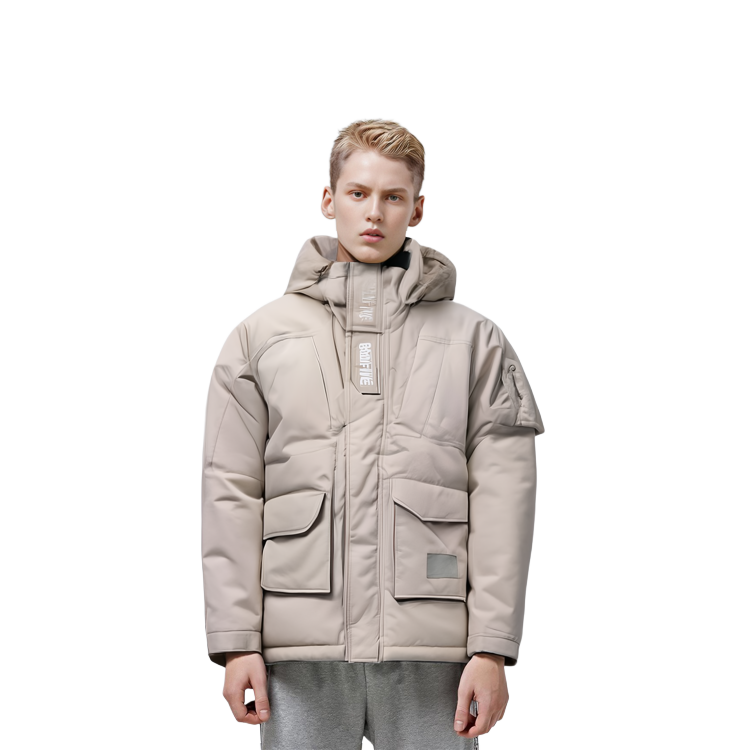 Sizing Li-Ning BADFIVE Jaket Olahraga Anak-Anak Unisex Kuning/Abu-Abu. AYMQ561-1