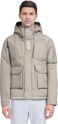 Li-Ning BADFIVE Jaket Musim Sejuk Sukan Uniseks Kuning/Kelabu. AYMQ561-1 Cheap Li-Ning BADFIVE Jaket Musim Sejuk Sukan Uniseks Kuning/Kelabu. AYMQ561-1