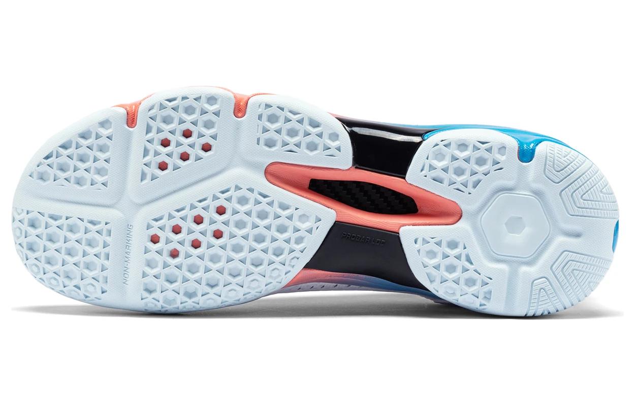 Shop LiNing李寧 舒適百搭 減震耐磨 低筒 羽毛球鞋 男女同款 白藍