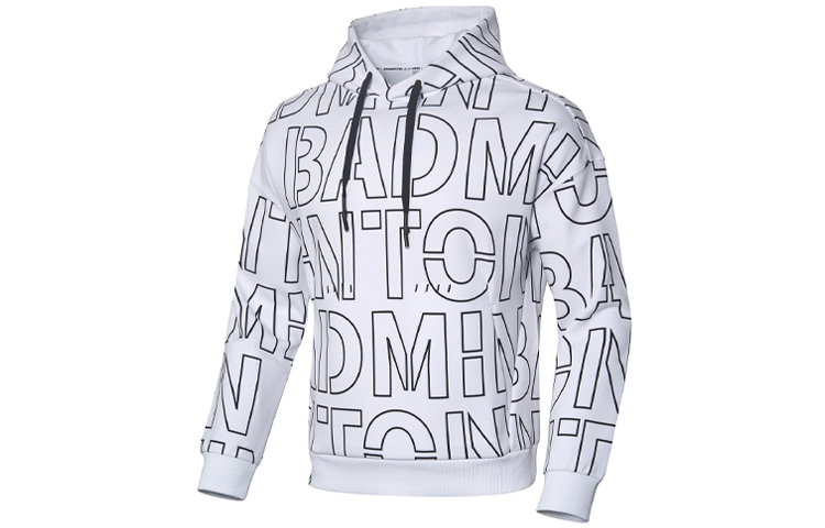 Li-Ning Badminton Culture Pullover Hoodie White () AWDQ285-2