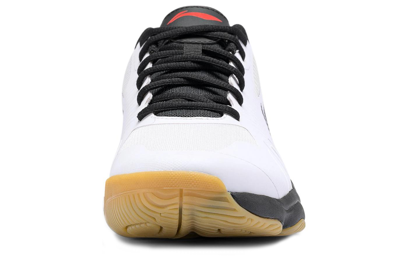 Shop 李宁羽毛球鞋 低帮 '白黑红' AYTS057-2