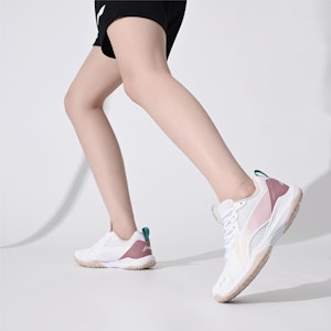 LiNing李寧 減震防滑耐磨 低筒 羽毛球鞋 男女同款 白粉 3