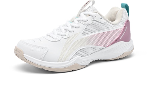 LiNing李寧 減震防滑耐磨 低筒 羽毛球鞋 男女同款 白粉 Order LiNing李寧 減震防滑耐磨 低筒 羽毛球鞋 男女同款 白粉