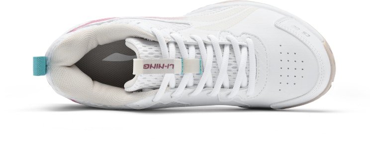 LiNing李寧 減震防滑耐磨 低筒 羽毛球鞋 男女同款 白粉 Details for LiNing李寧 減震防滑耐磨 低筒 羽毛球鞋 男女同款 白粉