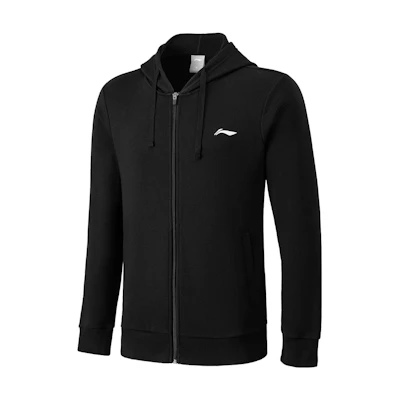 Li-Ning Badminton Series Black Hoodie with Logo AWDQC49-1