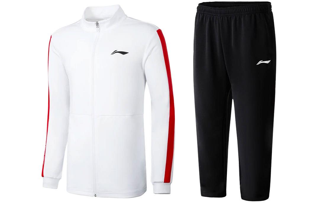 Li-Ning Badminton Series Colorblock Zipper Jacket & Joggers Unisex Tracksuit AWEU005-2