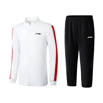 Li-Ning Badminton Series Colorblock Zipper Jacket & Joggers Unisex Tracksuit AWEU005-2