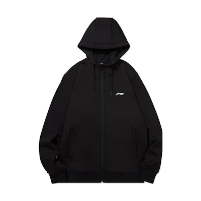 Li-Ning Badminton Series Fleece Hoodie Jacket Black AWDTD77-1