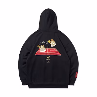 Li-Ning Badminton Series Niubility Cartoon Hoodie Black () AWDR357-2
