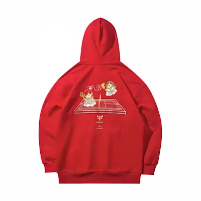 Li-Ning Badminton Series Niubility Hoodie Vermilion Red AWDR357-1