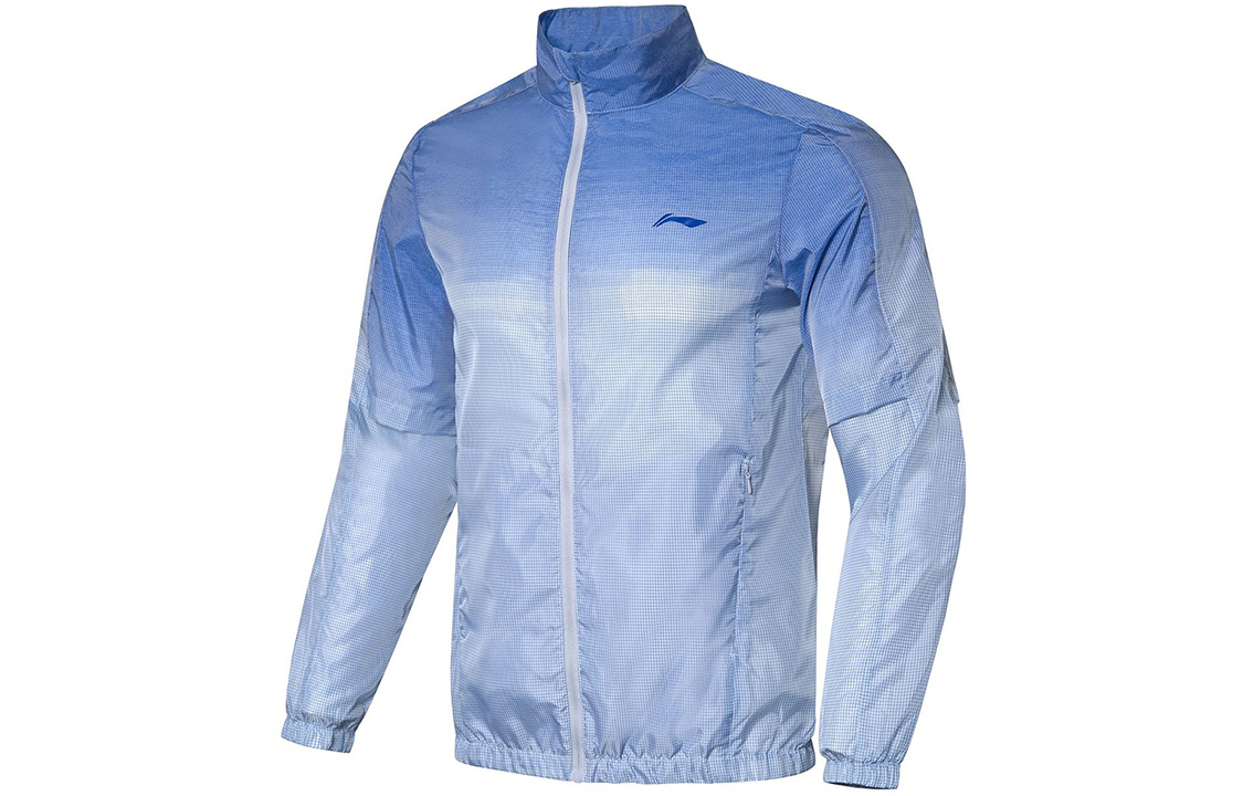 Li-Ning Badminton Series Packable Training Jacket Crystal Blue AFDQ721-2