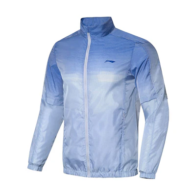 Li-Ning Badminton Series Packable Training Jacket Crystal Blue AFDQ721-2