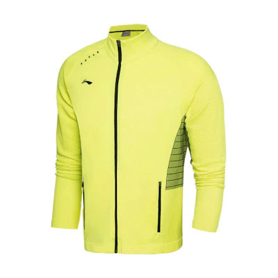 Li-Ning Badminton Series Training Zip-Up Hoodie Men’s Fluorescent Green AWDM279-1
