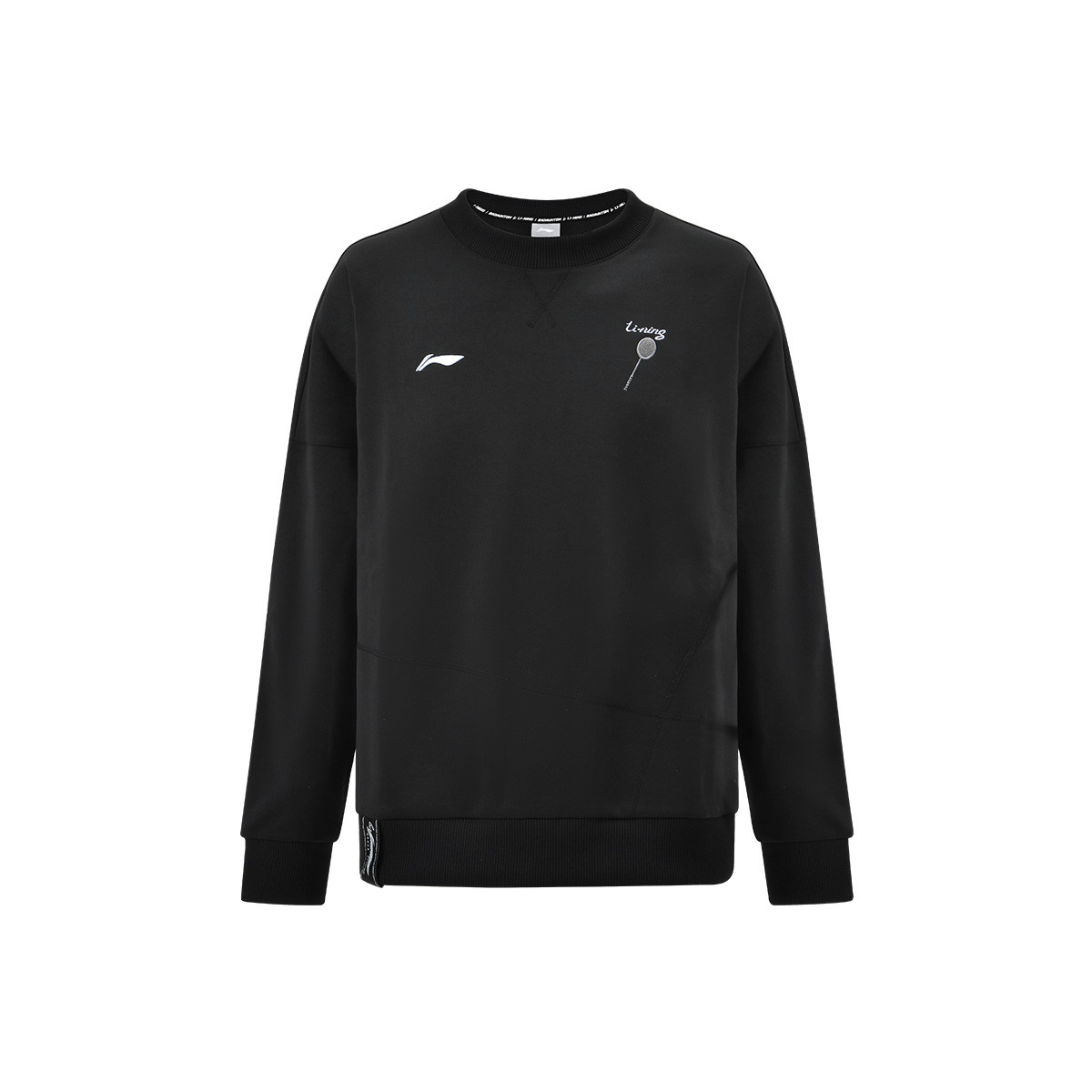 Li-Ning Badminton Series Unisex Pullover Sweatshirt Black AWDR805-2