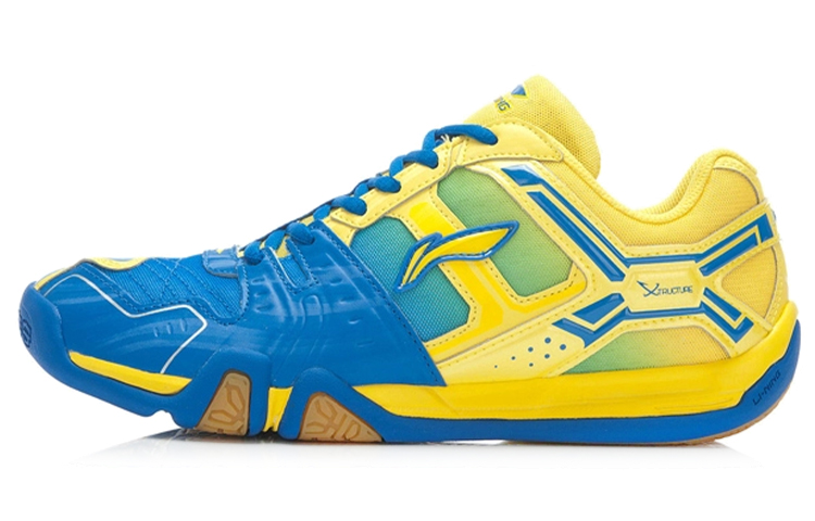 Li-Ning Badminton Shoes 'Yellow-Blue' AYTK007-2