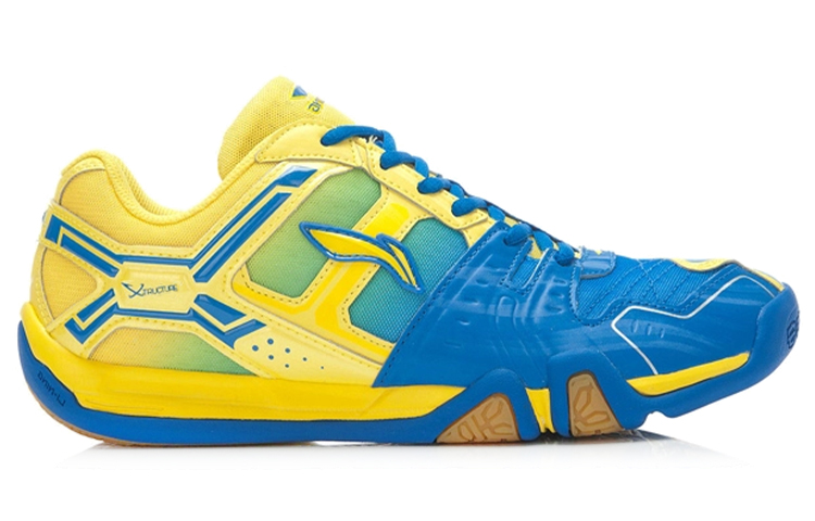 Order 李寧バドミントンシューズ 黄青 (Lining Badminton Shoes Yellow-Blue) AYTK007-2