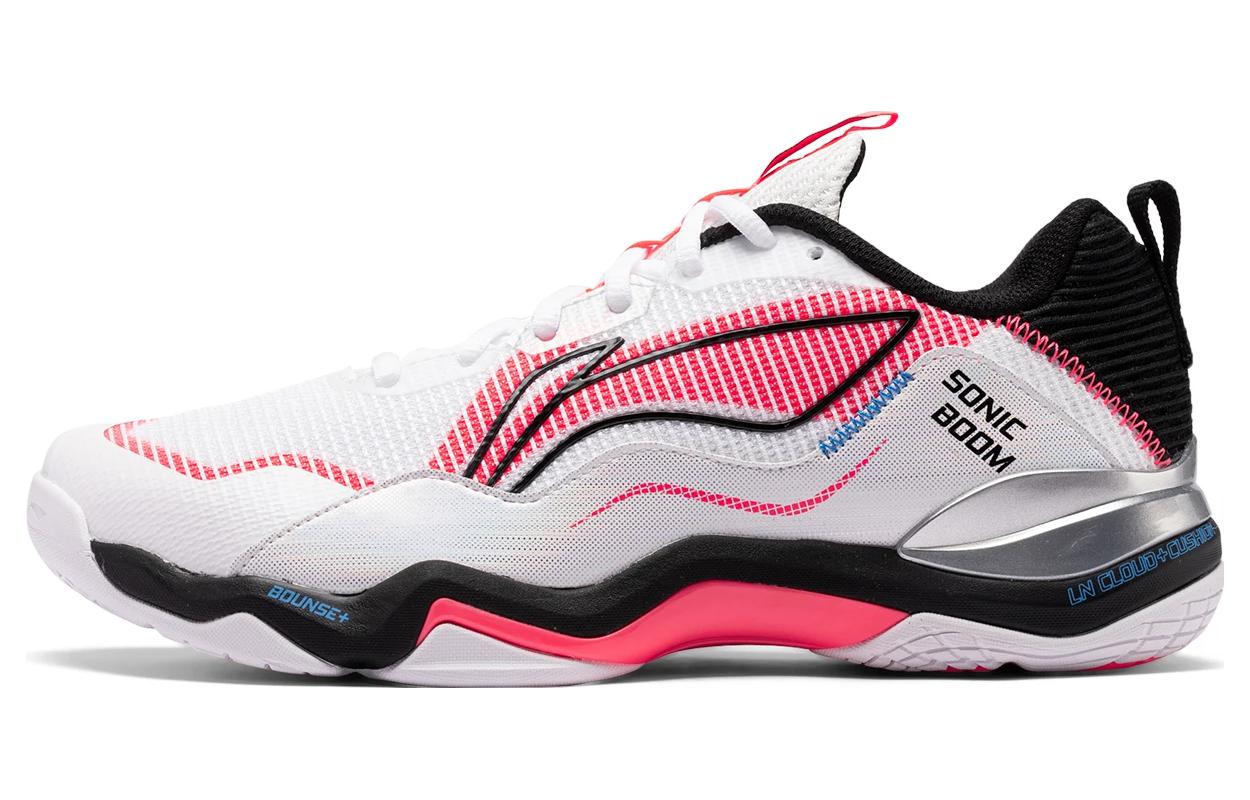 Li-Ning Badminton Shoes Low 'White Pink Black' AYZU007-1