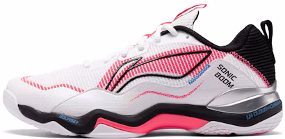 Li-Ning Badminton Shoes Low 'White Pink Black' AYZU007-1 Li-Ning Badminton Shoes Low 'White Pink Black' AYZU007-1