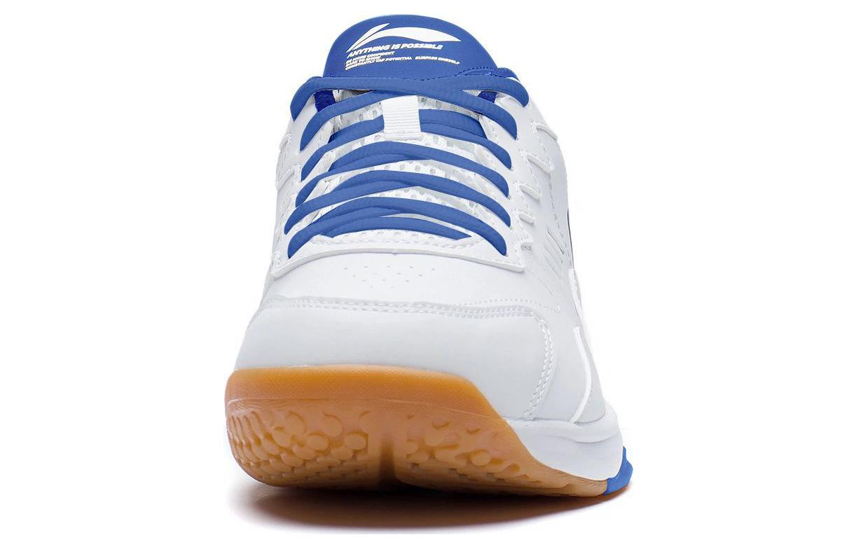 Lookbook 李宁 羽毛球训练鞋 '标准白/亮蓝' AYTS038-3