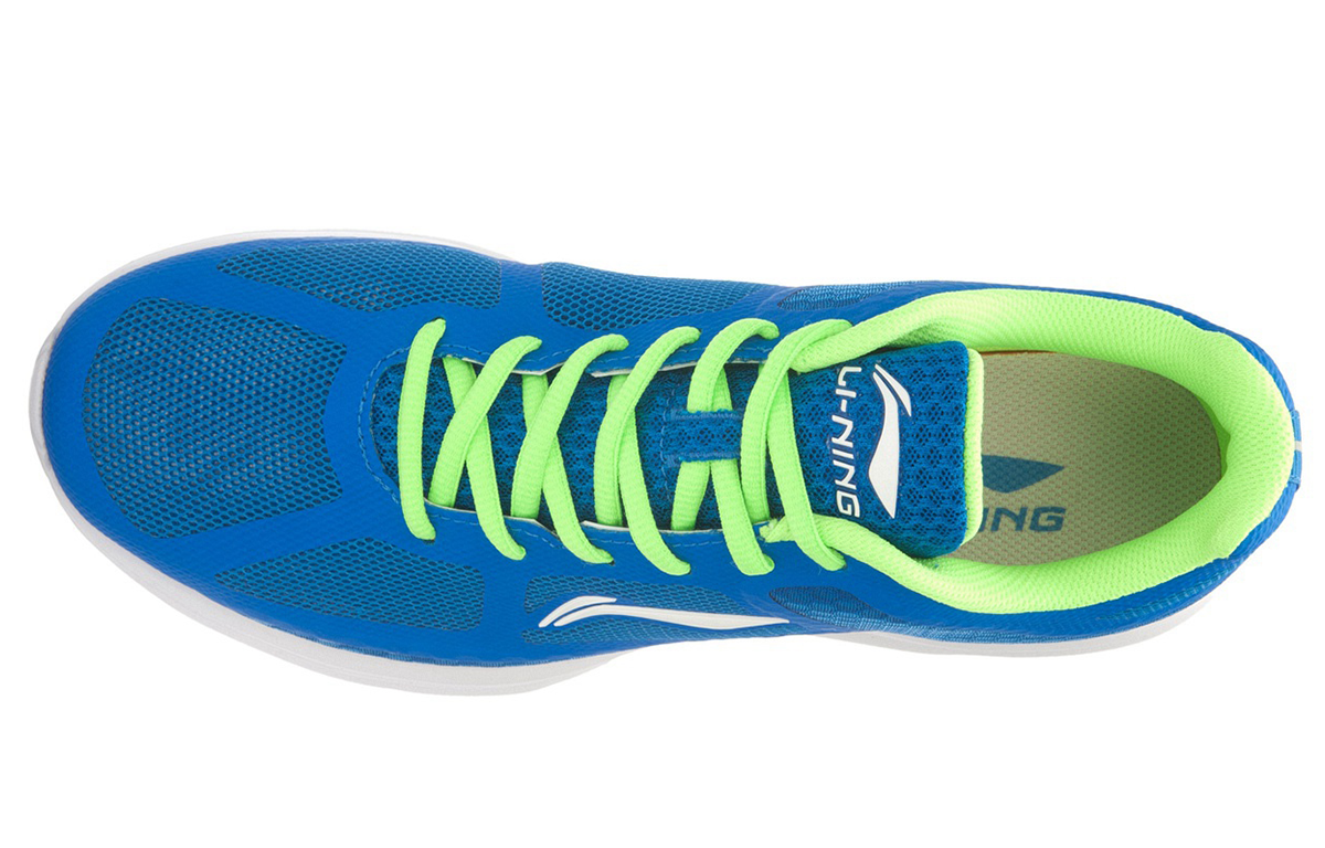 Lookbook Li-Ning Pelari Asas 'Biru Putih Hijau' ARBL031-4