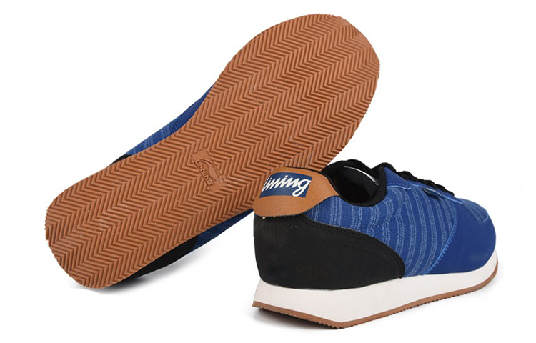 Lookbook LiNing李寧 基礎跑步 街頭休閒風簡約運動跑鞋 藍白