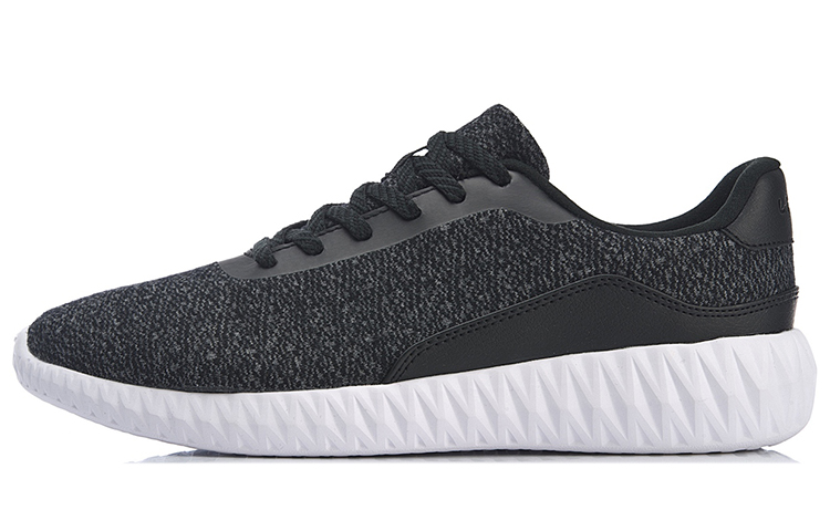 Li-Ning Basic Walker 'Urban Lightweight Low-Top Running Black and White' AGGP001-1