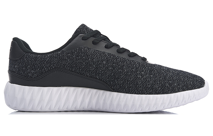 Order Li-Ning Basic Walker ''Urban Leggero Basso Running Nero e Bianco'' AGGP001-1