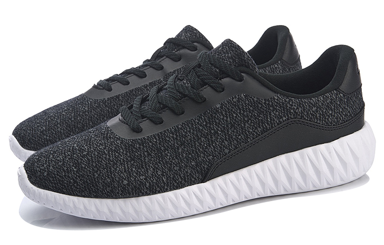 Lookbook Li-Ning Basic Walker ''Urban Leggero Basso Running Nero e Bianco'' AGGP001-1