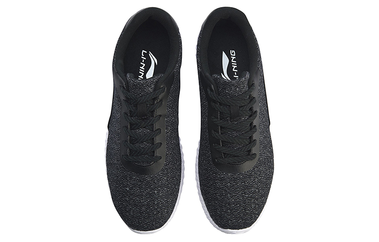 Shop Li-Ning Basic Walker ''Urban Leggero Basso Running Nero e Bianco'' AGGP001-1