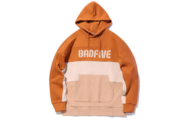 Li-Ning Basketball Colorblock Pullover Hoodie Amber Brown () AWDQ501-1