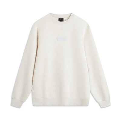 Li-Ning Basketball Crewneck Sweatshirt Grey HB1902 Casual Long Sleeve AWDU283-9