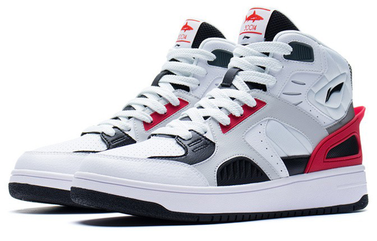 Lookbook Li-Ning Budaya Bola Keranjang 'Putih Hitam Merah' ABCS063-4
